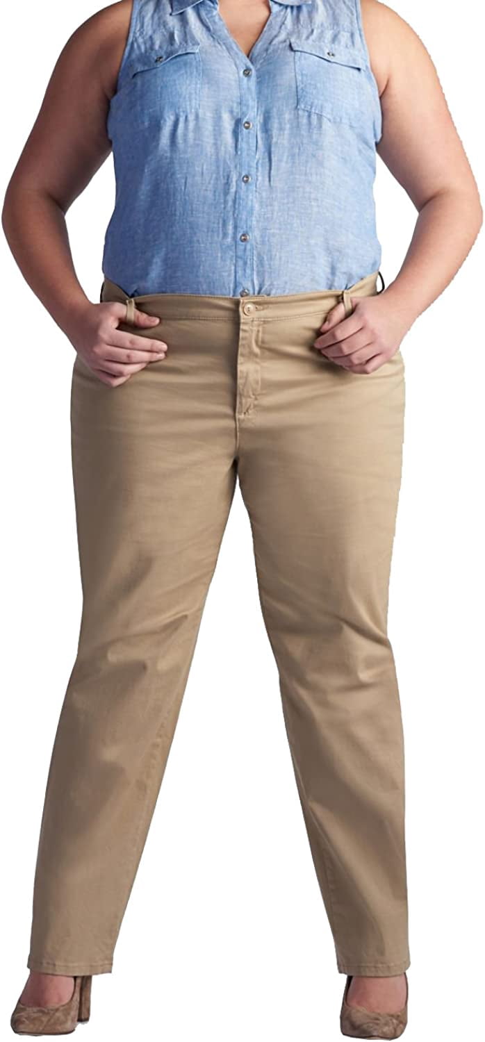 Lee Women's Plus Relaxed Fit Straight Leg Pants
