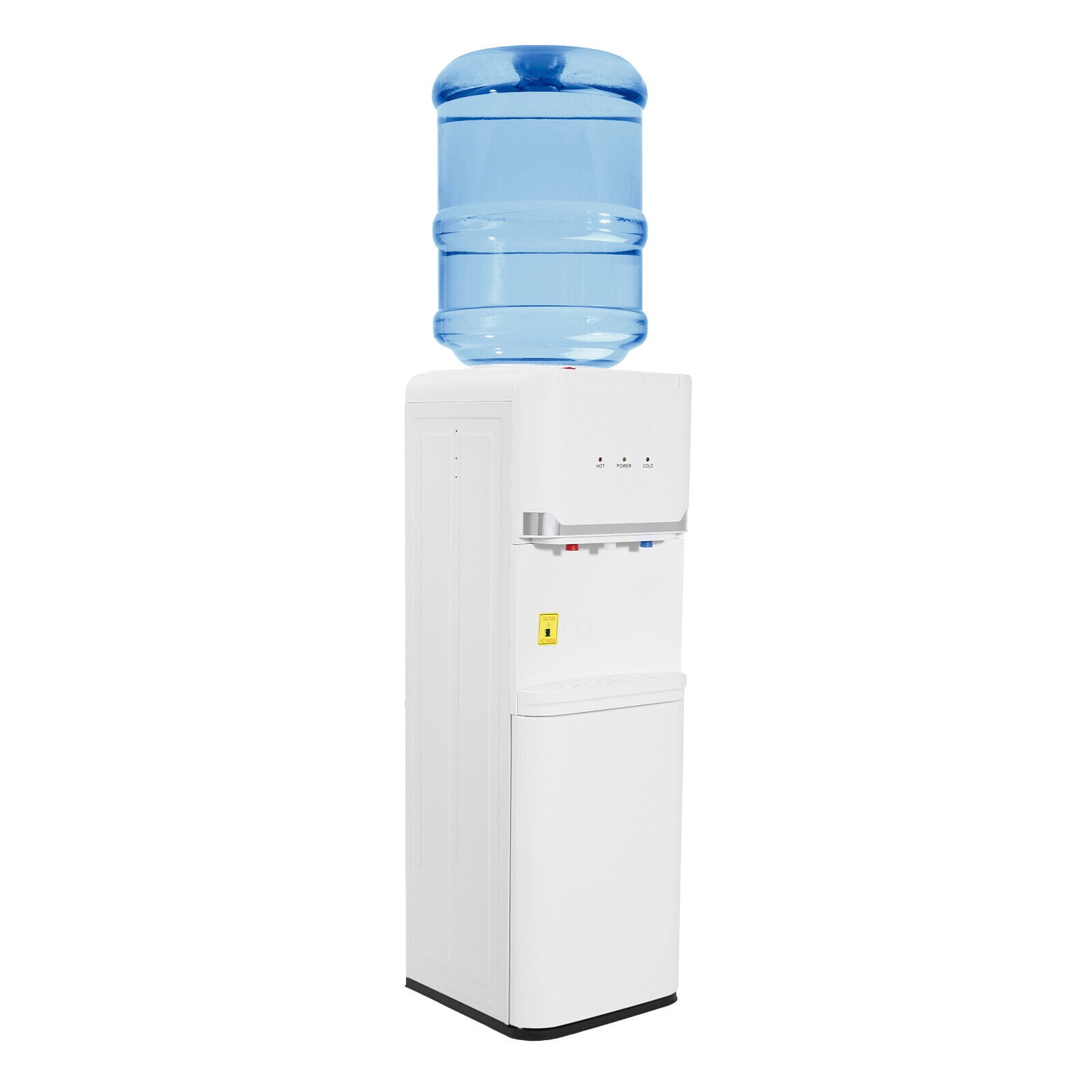 TFCFL 5 Gallon Top Loading Water Dispenser Hot & Cold & Warm Water Drinking Machine with Two-tier Locker