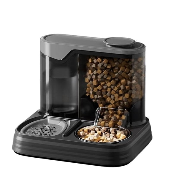 Automatic Pet Feeder and Water Dispenser Set Large Capacity Smart Food Dispensing Bowl for Dogs Cats Animals Indoor Use