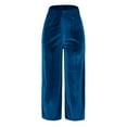 thumbnail image 3 of SIYUDAN Pants For Women Womens Casual Pants BlueAdult Baggy Pants Women Lounge Pants For Women Elastic Waist Pants For Women With Pockets Summer Pants, 3 of 7