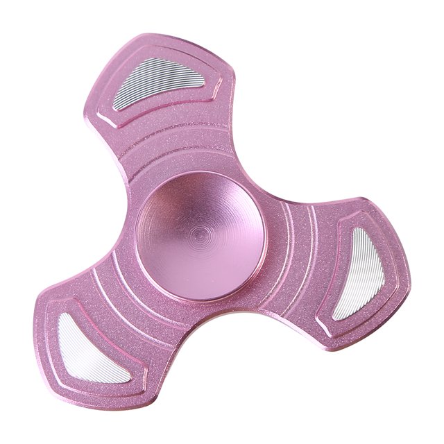 Spinner de moda para la yema del dedo, bolas de acero con cojinete para aliviar el estrés, juguete EDC para manos, color rosa, 1 ud.