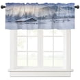 thumbnail image 3 of Winter Snow Mountain Morning Scenery House Window Curtains for Living Room the Bedroom Home Interior Kids Room Decor Drapes, 3 of 7