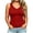 Red, variant on ThreadVibe Womens Plus Size Tank Tops V Neck Sleeveless Ribbed Tank Casual Basic Thick Strap Slim Fitted Racerback Shirts Cute Going Out Top,Business Casual Outfits