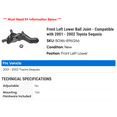 thumbnail image 2 of Front Left Lower Ball Joint - Compatible with 2001 - 2002 Toyota Sequoia, 2 of 2