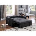 thumbnail image 4 of 56" Linen Sleeper Loveseat with Side Pocket / Convert for Sleep, Keep Essentials Handy, 4 of 6