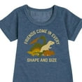 thumbnail image 3 of Instant Message - Dinosaur - Friends Come in Every Shape & Size - Toddler & Youth Girls Fleece Dress, 3 of 6