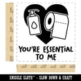 thumbnail image 2 of You're Essential to Me Quarantine Relationship Love Friendship Self-Inking Rubber Stamp Ink Stamper - Blue Ink - Large 1-1/2 Inch, 2 of 7