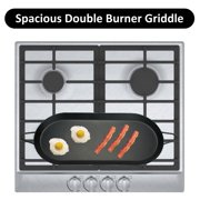 Brentwood Carbon Steel Nonstick Comal Griddle for Double Burner, 18 In. x 8.5 In.