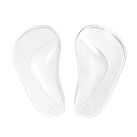 1 Pair Silicone Arch Pads Cushion For Plantar Fasciitis L Clear