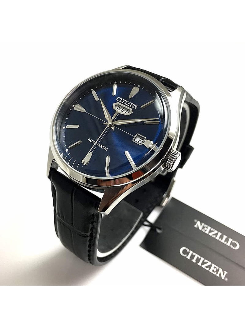 Men's Citizen Automatic Day Date Blue Dial Watch NH8390-20L