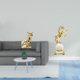 thumbnail image 2 of Estatua De Gato Y Caballo, Figura Decorativa, Escultura Animal, Arte Artesanal, Adorno, Colección Moderna, Pieza De Mesa, Dormitorio, Chimenea, Sala De Estar, Escritorio., 2 of 8