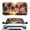 Beach Palm Tree Orange, variant on KUIFORTI Butterfly Windshield Sun Shade Girly Cute Sunshade Foldable Car Window Screens for SUV, Sedan, Truck, Butterfly Car Accessories