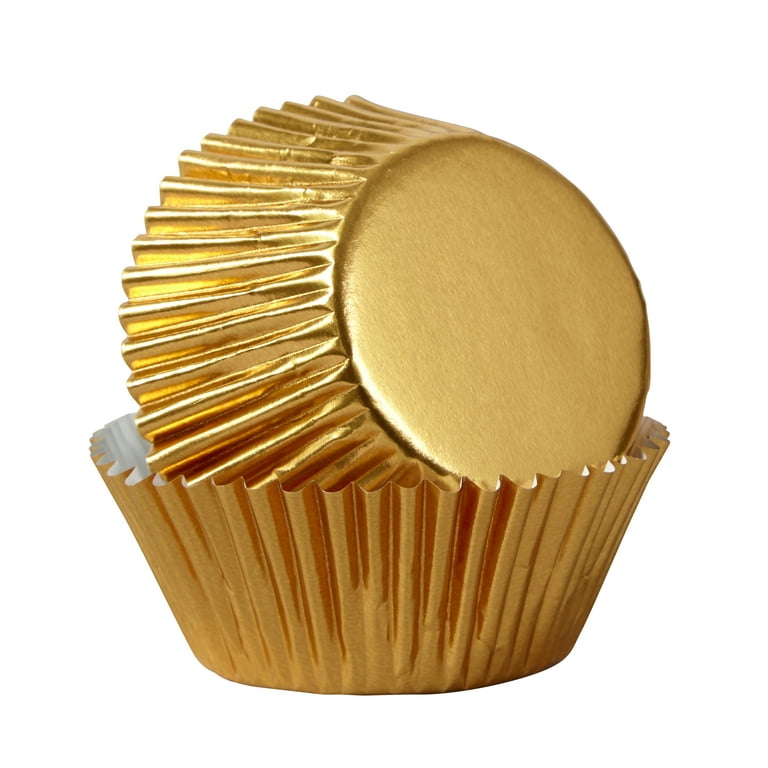Gold Foil Cupcake Liners, 24-Count