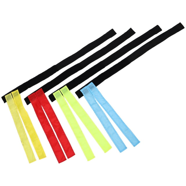 UPOUART 4 Pcs Ceintures de Taille Drapeau de Sport Couleurs Assorties Durables Confortables pour Football