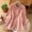 Pink#3, variant on Fesfesfes Women's Embroidered Shirt Label-Collar 3/4 Loose Flowy Puffed Sleeves Lightweight Breathable Fabric for Casual Fall Summer Wear(Pink#4,M)