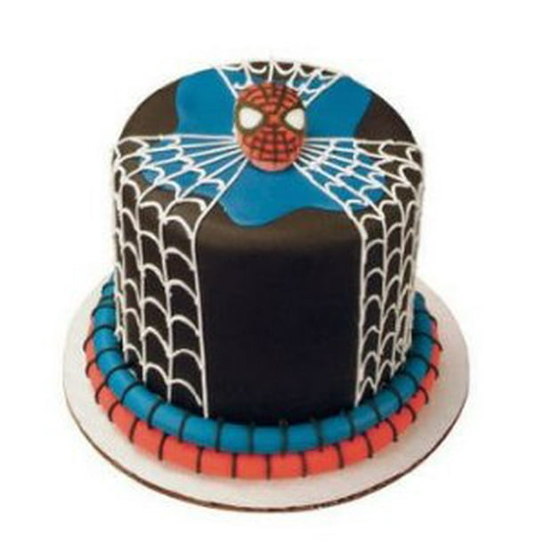 Cakesupplyshop Spiderman Edible Sugar Cupcake Cake Decoration Topper Walmart Com