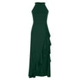 thumbnail image 3 of Gspmoly Robe pour Femmes, Robe Décontractée pour Femmes à Couleur Unie, Col Rond, Sans Manches, Robe de Soirée, Robes de Cocktail jusqu'à 60 % de Rabais, 3 of 7