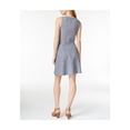 thumbnail image 2 of Vestido de suéter sin mangas ajustado y acampanado Maison Jules azul XS, 2 of 2