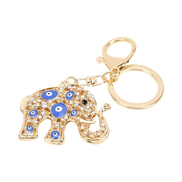 Llavero de elefante pequeño portátil exclusivo de metal duradero resistente al desgaste colgante de bolsa para adornos de coche adornos de bolso adornos montados en la ANGGREK Otros