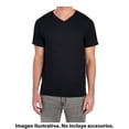 thumbnail image 2 of Playera Fruit of the Loom Para hombre cuello v, algodón sustentable, negro, talla CH, 2 of 4