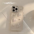 thumbnail image 1 of Funda transparente de Color epoxi para iPhone, carcasa decorativa tridimensional para iPhone 11, 12, 13 Pro Max, 14 Plus, X, Xs, Xr, 1 of 4