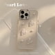 thumbnail image 1 of Funda transparente de Color epoxi para iPhone, carcasa decorativa tridimensional para iPhone 11, 12, 13 Pro Max, 14 Plus, X, Xs, Xr, 1 of 4