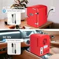 thumbnail image 3 of Portable  Fridge 4L Red 6 Can Cooler Warmer  Friendly Compact Refrigerator with Observation Window, 3 of 7