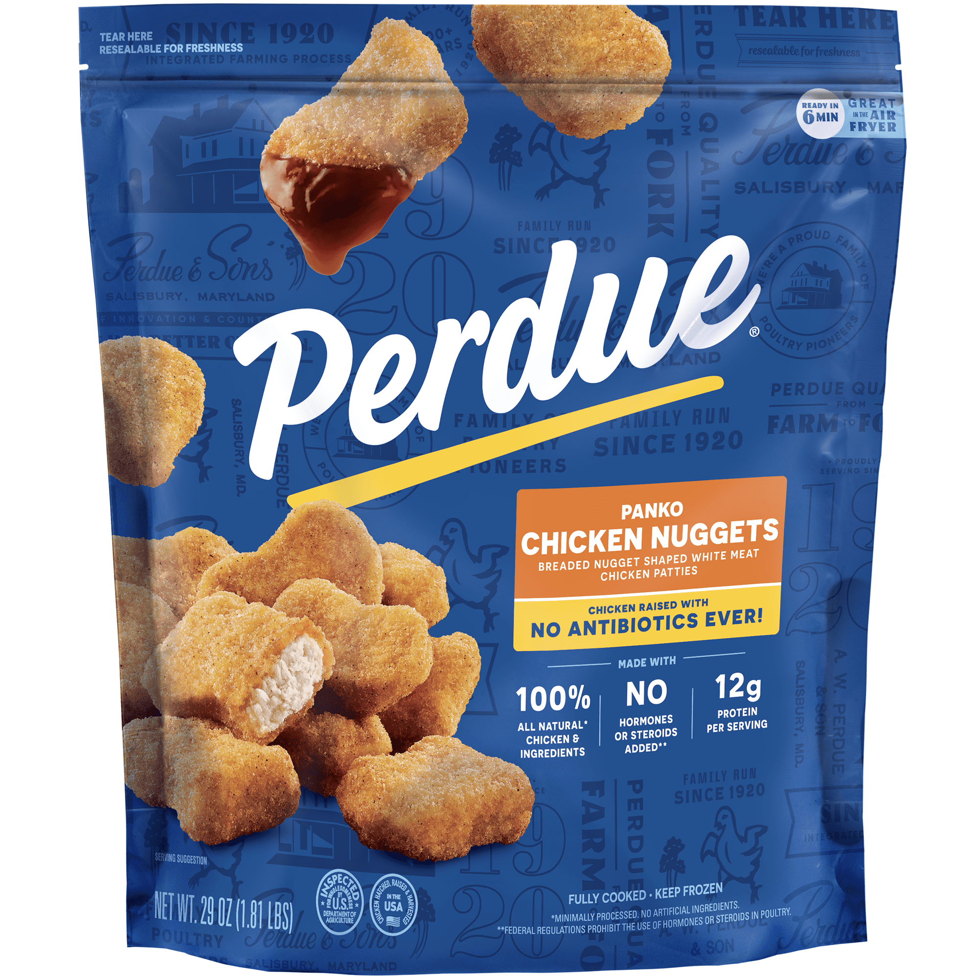 Perdue, No Antibiotics Ever, Frozen Chicken Breast Nuggets, 29 oz.