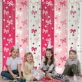thumbnail image 4 of FeiFu Three Color Block Bow Curtain Door Curtain Decoration Sparkling Curtain for Christmas Parties Weddings Home Events, 4 of 6