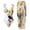 White, variant on EGNMCR Womens Swimsuits Ladies Fashion Retro Print Tight Fitting Bikini Women's One-piece Swimsuit Chiffon Overskirt Suit