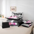 thumbnail image 4 of Erosebridal Pink High Heels Bedding Sets Twin Size,Bling Glitter Comforter Sets with Sheets,Dreamy Princess Bed in a Bag Twin size,Breathable Fashion Room Decorative,Reversible,7-Piece, 4 of 6