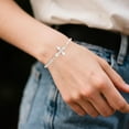 thumbnail image 5 of Cross Fashion Adjustable Bracelet for Women, Christian Jewelry Gift for Believers, 5 of 6