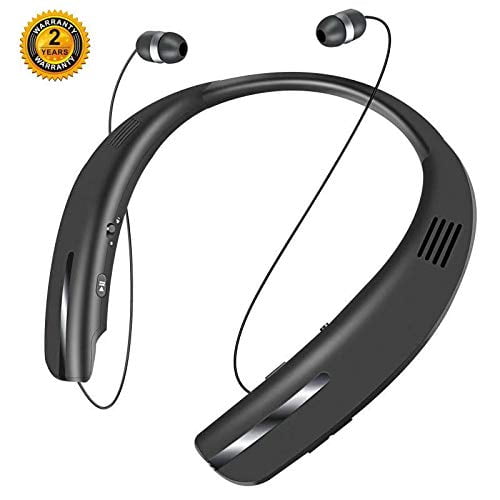 Bluetooth Headphones Speaker 2 In 1 Seobiog Neckband Wireless Headset Wearable Speaker True 3d Stereo Sound Sweatproof Headph Walmart Com Walmart Com