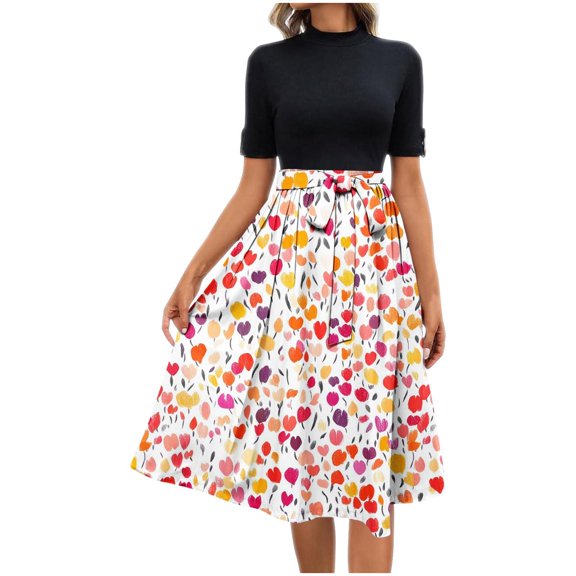 Women's Plus Size Dresses Bandage Printing Elegant Casual Comfortable All Occasio Button Waist Wedding Guest Dress