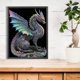 thumbnail image 1 of Cuadros Decorativos Pintura de diamante 5D DIY Full Square Drill Dragon Home Decor Art Craft (ZQA1152) DQrwqpou embutido en tela, 1 of 9