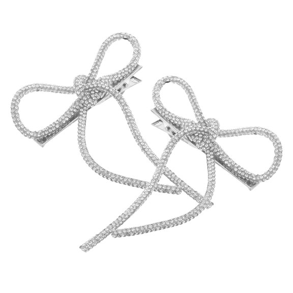 IBASETOY 2Pcs Women Wedding Hair Clips with Rhinestone for Formal Occasions Decorative Accessory
