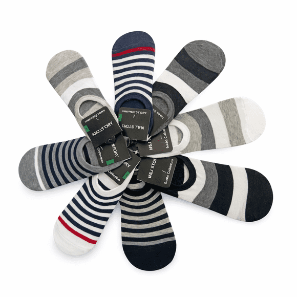 Calcetín Tin-protector Invisible con silicón M&J para Hombre 10 pares