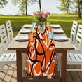 thumbnail image 4 of Table Runners 90 Inches Long Dress Scarves, Orange Geometric Farmhouse Coffee/Dining/Kitchen Table Runner for Living Room, Black White Striped Abstract Lines Art 13x90 Inch, 4 of 9