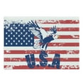 thumbnail image 1 of United States Cutting Board, Grunge Looking American National Flag Eagle and USA Print, Decorative Tempered Glass Cutting and Serving Board, Large Size, Navy White Red, by Ambesonne, 1 of 1