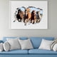 thumbnail image 4 of Pegatinas de pared 3D de caballos al galope, decoración para paredes, vinilo autoadhesivo., 4 of 9