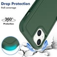 thumbnail image 3 of ELEHOLD for iPhone 14 Plus 6.7 inch Case, Armor Rugged Hard PC Soft TPU Hybrid Anti-Drop Camera Lens Protection Shockproof Glossy Non-Slip Slim Fit Case for iPhone 14 Plus,Darkgreen, 3 of 5