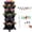 Black, variant on 5 Tier Stackable Vertical Garden Planter With Accessories for Vegetables, Flowers, Herbs, Succulents, Microgreen Gardening - Teal