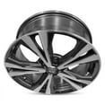 thumbnail image 3 of For 2017-2020 Nissan Rogue 18 Inch Black Machine Face (Diamond Cut) Black Rim - OE Direct Replacement - Road Ready Car Wheel, 3 of 15