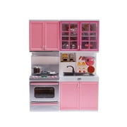 Kids Role Play Kitchen Set Pretend Play Cooking Utensils Children Lights Sounds Realistic Kitchen Early Learning Toys