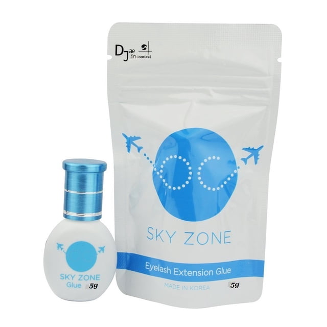 Pegamento para extensiones de pestañas Sky Glue Zone, volumen de 5 ml, sin látex