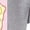 HEATHER GREY, variant on - Cute Face Grid - Juniors Cropped Graphic T-Shirt