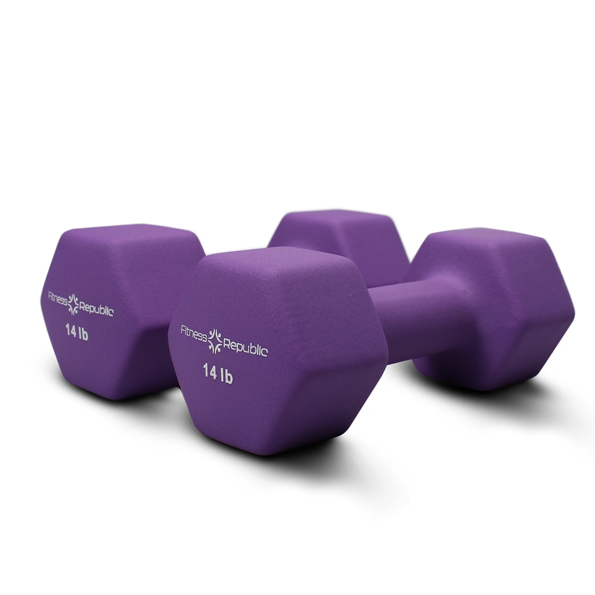 Fitness Republic Neoprene Dumbbells 14 lbs Set (Neoprene Weights