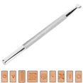 thumbnail image 4 of Carbon Steel Leather Engraving Embossing Stamping Tool Leather Stamp PunchR001, 4 of 11