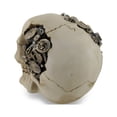 thumbnail image 3 of Macabre Steampunk Skull Gear Head Sculptural Statue, 3 of 3