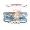thumbnail image 4 of TIHLMK Watch for Women Watches Fashion Vintage Weave Wrap Quartz Wrist Watch Bracelet for Ladies, 4 of 8